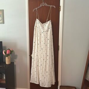 H&M Maxi Dress, white and blue, size xxl, new with tags